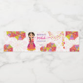 メンディかわいいインディアン花嫁の傘 ペットボトルラベル (シングルラベル)