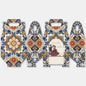 メンディとサンゲエインディアン結婚式の引き出物カスタム フェイバーボックス (見開き)