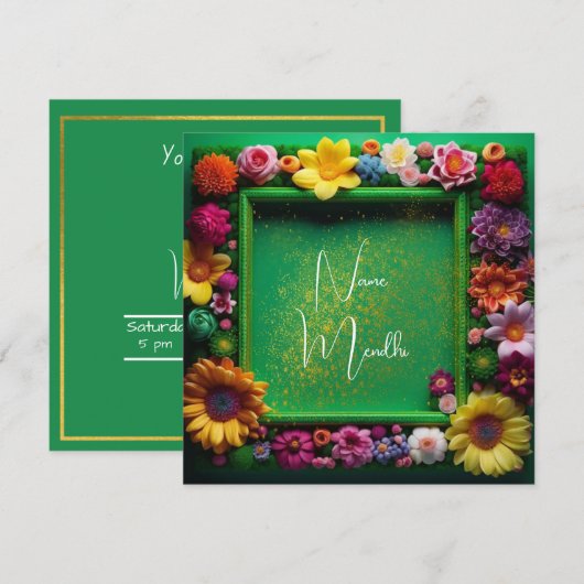 メンディの招待 招待状 (正面/裏面)