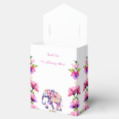 メンディインディアン結婚ズ象ピンク色の花 フェイバーボックス (オープン)