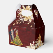 メンディサンゲインディアン結婚の踊りカップル フェイバーボックス (裏面サイド)