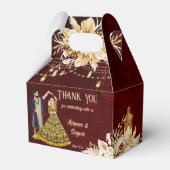 メンディサンゲインディアン結婚の踊りカップル フェイバーボックス (正面サイド)