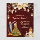 メンディサンゲエマルーン踊りカップル予算招待状 (正面)