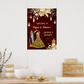 メンディサンゲエマルーン踊りカップル歓迎 ポスター (キッチン)