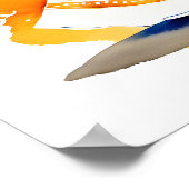 メンディサンゲットインディアンブライダルカップル歓迎サイン ポスター (角)