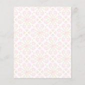 メンディサンゲットピンク結婚インディアンの予算招待状 (裏面)