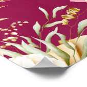 メンディサンゲットピンク金ゴールド結婚インディアンの歓迎 ポスター (角)