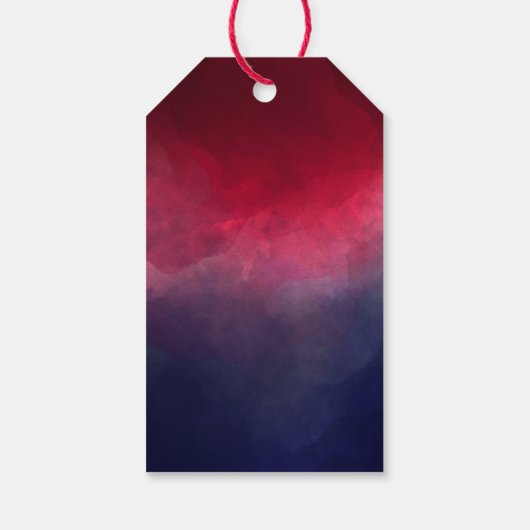 メンディサンゲット踊りカップルダークブルーカスタム ギフトタグ (裏面)