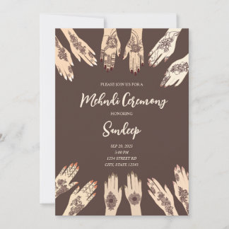 メンディセレモニー招待状 招待状