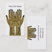 メンディタトゥーハンズ 名刺 (正面/裏面)