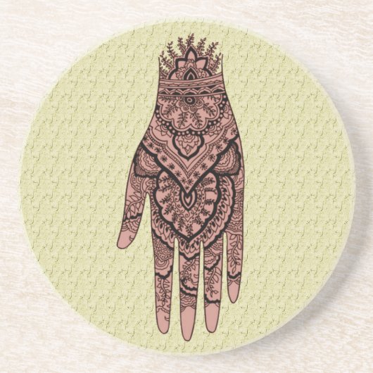 メンディハンドタトゥーアートコースター コースター (正面)
