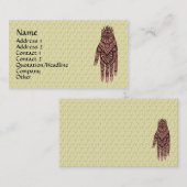 メンディハンドタトゥーアートデザイン名刺 名刺 (正面/裏面)