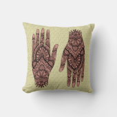 メンディハンドタトゥーアート クッション (正面)