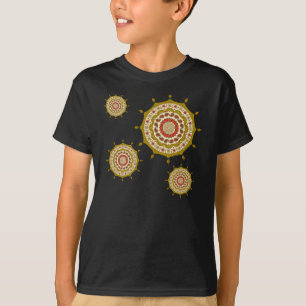 メンディファンタジー金ゴールドキッズシャツとベビーダークシャツ Tシャツ