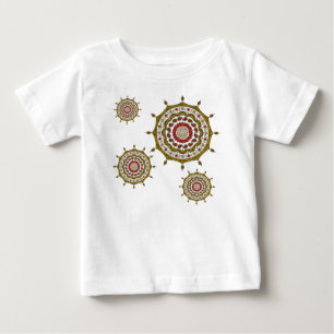 メンディファンタジー金ゴールドキッド&ベビーライトシャツ ベビーTシャツ