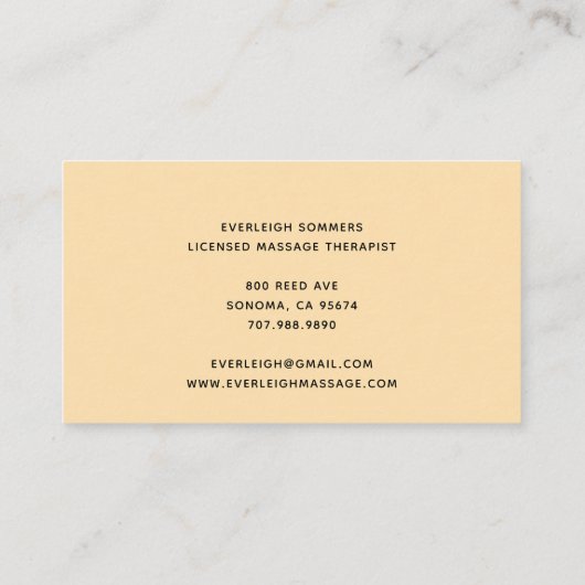 メンディヘナマッサージヒーリングアーツハンズ 名刺 (裏面)