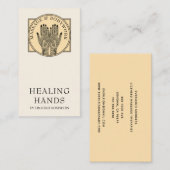 メンディヘナマッサージヒーリングアーツハンズ 名刺 (正面/裏面)