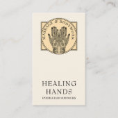 メンディヘナマッサージヒーリングアーツハンズ 名刺 (正面)