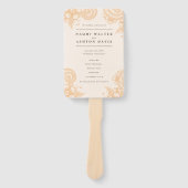 メンディヘナ結婚式 プログラムハンドファン ハンドファン (正面)