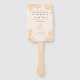 メンディヘナ結婚式 プログラムハンドファン ハンドファン