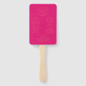 メンディヘナ結婚式 プログラムハンドファン ハンドファン (裏面)