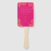 メンディヘナ結婚式 プログラムハンドファン ハンドファン (正面)