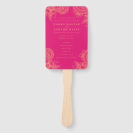 メンディヘナ結婚式 プログラムハンドファン ハンドファン