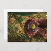 メンディヘンナグリーンキャンドルライトお祝い 案内ポストカード (正面/裏面)