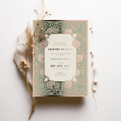 メンディラートバラゴールドフォイルアクセント結婚ズ 箔招待状