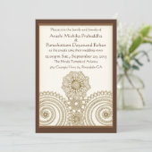 メンディレース(5 x 7結婚式招待状) 招待状 (スタンド正面)