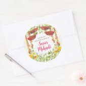 メンディ式のシール ラウンドシール (封筒)