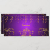 メンディ招待状カード (正面/裏面)