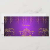 メンディ招待状カード (正面)