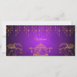 メンディ招待状カード