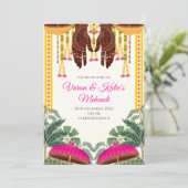 メンディ招待状ズアズデジタルドルキ招待状 招待状 (スタンド正面)