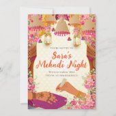 メンディ招待状&デジタルメージェンディ招待 招待状 (正面)