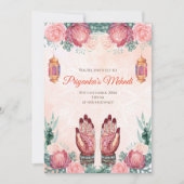 メンディ招待状&ヘンナパーティー招待状メンディパーティー 招待状 (正面)