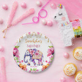 メンディ結婚インディアンの華美象の食器 ペーパープレート (パーティー)