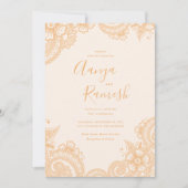 メンディ結婚式招待状 招待状 (正面)