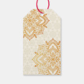 メンディ&サンゲエマナダラとかわいいインディアンカップル ギフトタグ (裏面)