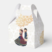 メンディ&サンゲエマナダラとかわいいインディアンカップル フェイバーボックス (裏面サイド)