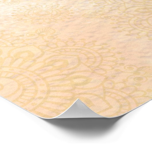 メンディ・サンゲエ踊りインディアンカップル蓮アラビア ポスター (角)