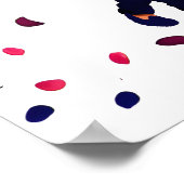 メンディ・サンゲ結婚インディアンのモダン歓迎サイン ポスター (角)