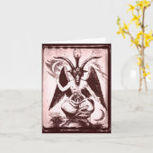 メンデスのヤギ(旧スタイル) カード (黄色い花)