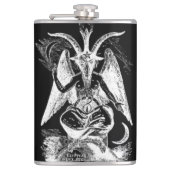 メンデスのヤギ（白黒） フラスク (正面)