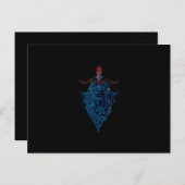 メンデスサタンダークゴシックのバプホメットヤギのシギル インビテーションポストカード (正面/裏面)