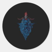 メンデスサタンダークゴシックのバプホメットヤギのシギル ラウンドシール (正面)