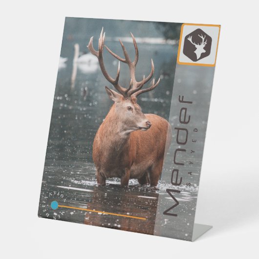 メンデフ 台座サイン (正面)