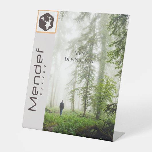 メンデフ 台座サイン (正面)