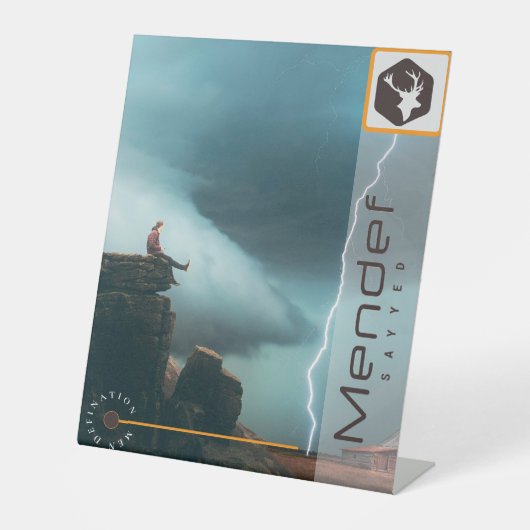 メンデフ 台座サイン (正面)